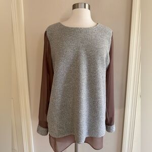 ASOS Cream and Tan Blouse